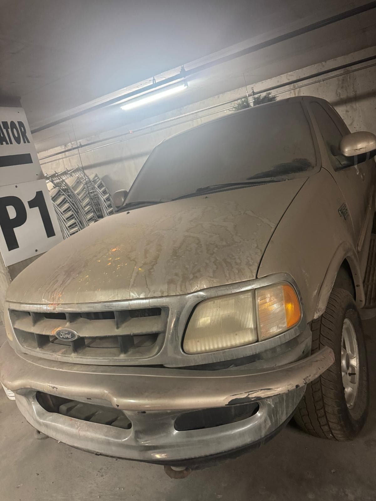 Stored scrap vehicle ready for responsible Calgary recycling